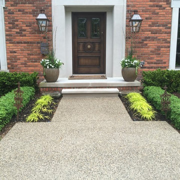 Exposed Aggregate Driveway Maintenance Cleaning & Sealing Birmingham, Michigan