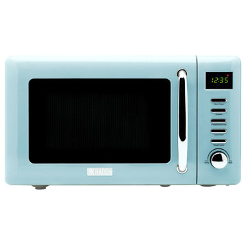 Heritage 700-Watt .7 cubic. foot Microwave with Settings and Timer, Turquoise