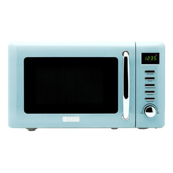 Heritage 700-Watt .7 cubic. foot Microwave with Settings and Timer, Turquoise