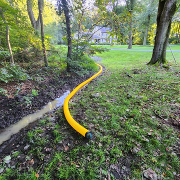 Yard Drain & Downspout Drainage Installation