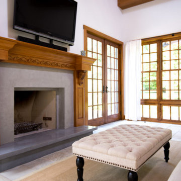 Carved Wood Fireplace Mantle