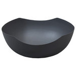 Get My Rugs LLC - Handmade Decorative Bowls Iron Black, 11x11x4 - Do you aspire to get a modish look in your living space? Be the first one to buy this round shaped decorative bowl in grey shade and enhance the beauty of your kitchen and dining area. Its handmade technique, lively look, amazing design, durable iron material and fine finish will bag ample compliments from many.