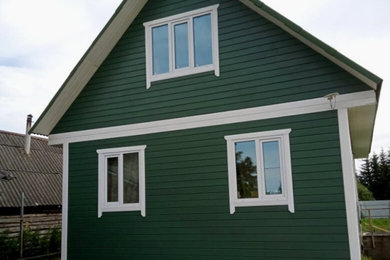 Покраска деревянного дома №10