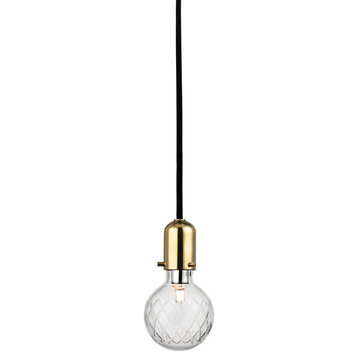 Hudson Valley Lighting 1100 Marlow 1 Light 4"W Mini Pendant - Aged Brass