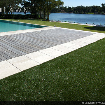Artificial Grass Pool Installations