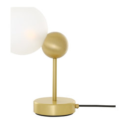 HELENA GLASS BALL TABLE LAMP - Table Lamps
