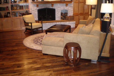 Inspiration for a rustic family room remodel in Chicago