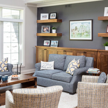 Cozy Living Space with Custom TV Unit