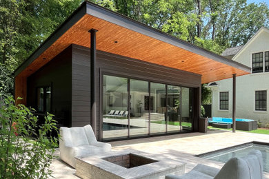 Example of a minimalist pool design in Charlotte