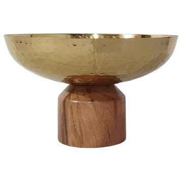 Ramsey Decorative Bowl, Gold and Brown