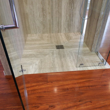 Plane Tile Shower Mock