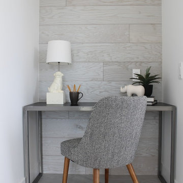 Modern Desk in Bedroom Nook