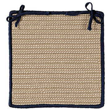 Boat House - Navy Chair Pad (single), Chair Pad, Braided