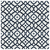 8"x8" Breeze Blue and White Cement Tiles, Set of 16