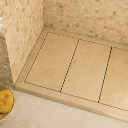 Box doccia in mosaico e pannelli ispezionabili in Terrasanta levigata - Products