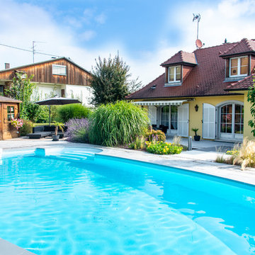 Réaménagement abords de piscine et jardin