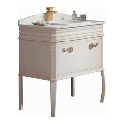 Macral London 32" single sink vanity. Ivory patina. - Bathroom Vanities And Sink Consoles