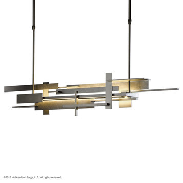 Hubbardton Forge 139720-1016 Planar Large LED Pendant in Natural Iron