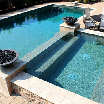 With Spa, Diving Board & Fire Pits
