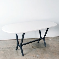 Jax Racetrack Quartz Dining Table - Dining Tables