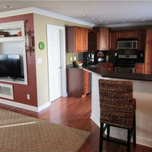 BEFORE living room (previous owners' furniture)