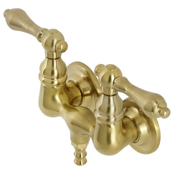 AE31T7 3-3/8" Wall Mount Tub Faucet, Brushed Brass