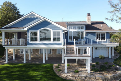 Inspiration for a coastal exterior home remodel in Other
