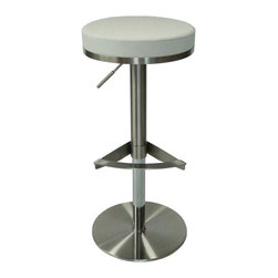 Victor Swivel Hydraulic Stool | White - Bar Stools And Counter Stools