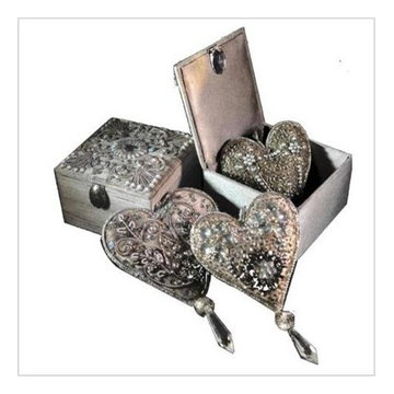 Beaded Boxes, Hearts & Eggs