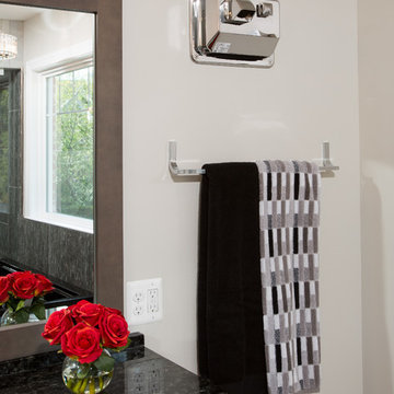 Modern Master Bathroom Remodel with it's own Infrared Sauna in Alexandria VA