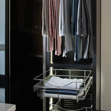Wire Pant Rack Pullout and Closet Basket Pullouts