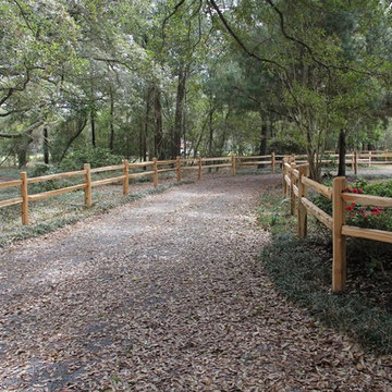 Cedar Split Rail Fence