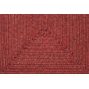 Braided Liberty Area Rug, Rectangle, Red Clay-Chocolate, 5'x8'