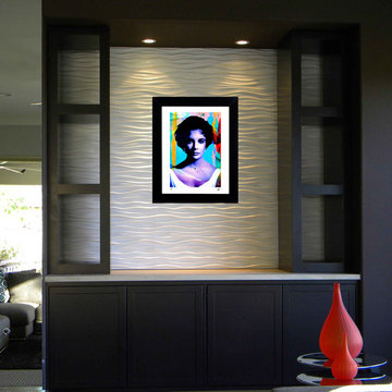 Elizabeth Taylor Art Print Installations