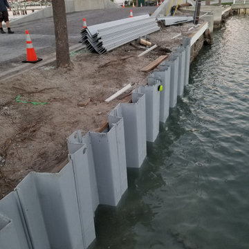600 feet of seawall