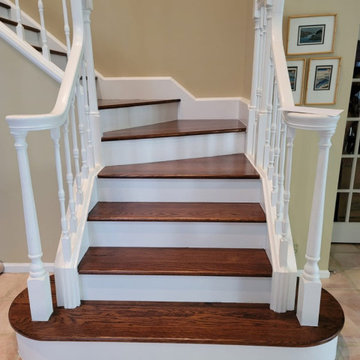Staircase Renovation and Floor Installation Project