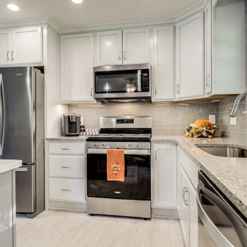 Transitional Two-Finish Kitchen Remodel Woodbridge, VA