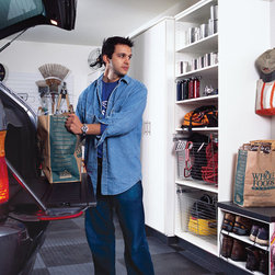 transFORM - Large Sliding Chrome Baskets - Garage And Tool Storage