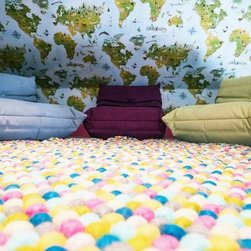 Felt Ball Garlands and Rugs - Children's Rugs