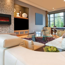 Amantii Wall Mount or Built In Electric Fireplace 58" - Indoor Fireplaces