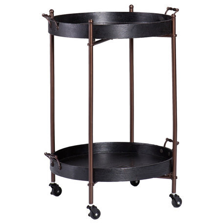 Fritz Two-Tier Round Butler Table