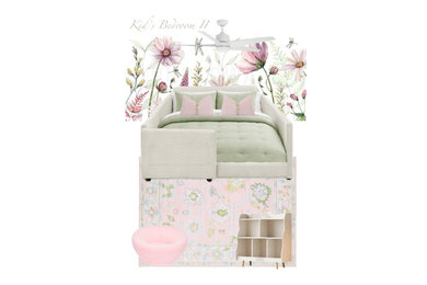 Example of a transitional nursery design in Orlando