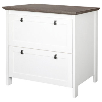 Saint Birch Finley White 2-drawer Lateral Filing Cabinet