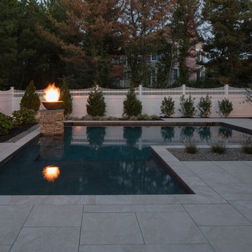 Contemporary Pool and Hardscape