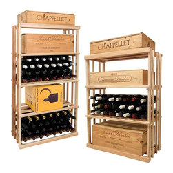 Vintner Series Wine Rack - 1 Column Rectangular Bin Wine Rack - Wine Racks