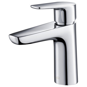 Harmony Brass Single Handle Bathroom Faucet KBF1011, Chrome, Without Drain