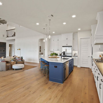 Blue + White, Kitchen Remodel in South Gate, CA
