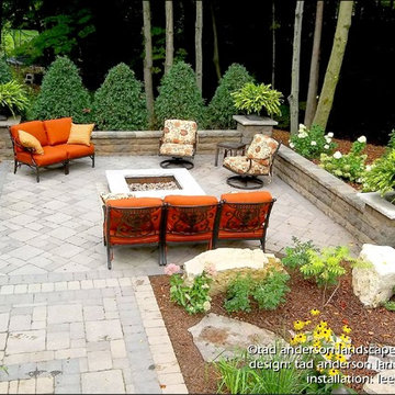 A Ravine-Edge Firepit Setting 4. Minnesota Landscape Design.