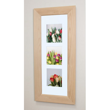 14x36 Concealed Medicine Cabinet - Picture Frame Door! by Fox Hollow Furnishings, Unfinished Flat