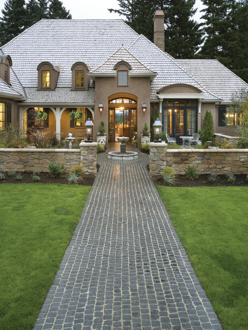 French Country Courtyard Houzz